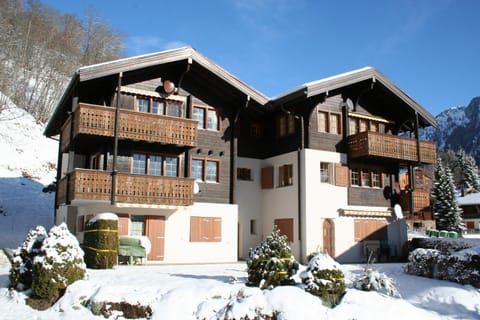 Property building, Facade/entrance, Winter, Living room