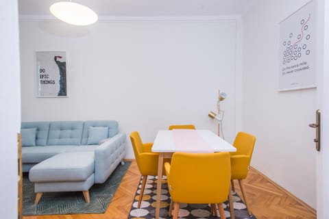 Living room, Seating area, Dining area