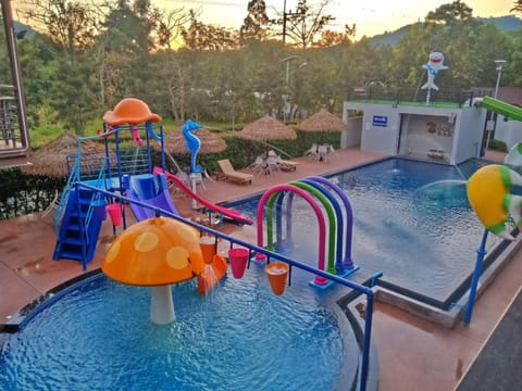 Aqua park, Pool view, Swimming pool, children