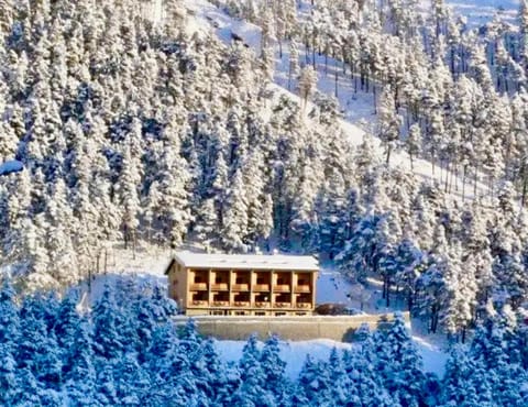 Property building, Day, Winter, Mountain view