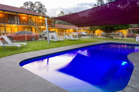 Pool view, Swimming pool, Sunset