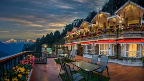 Property building, Patio, Natural landscape, View (from property/room), Mountain view