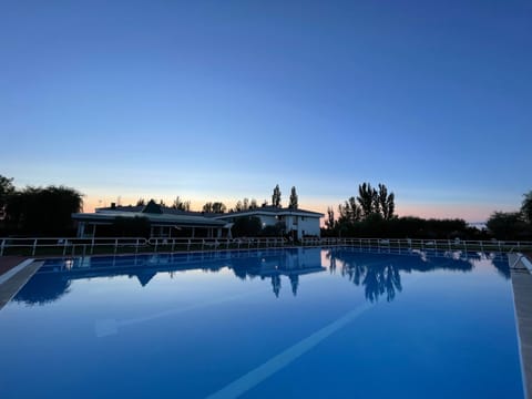 Swimming pool, Sunset
