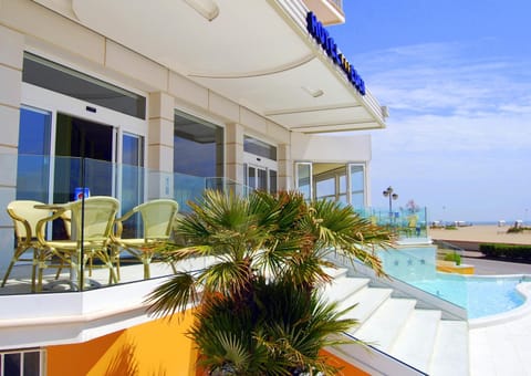 Patio, Facade/entrance, Day, Swimming pool