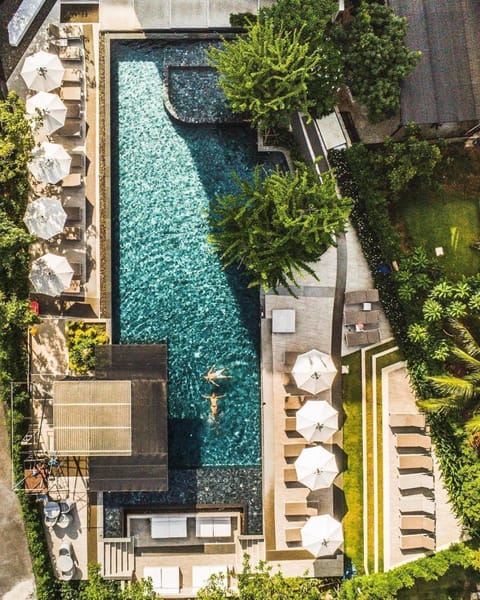 Bird's eye view, Swimming pool