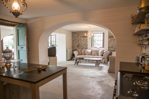 Coffee/tea facilities, Kitchen or kitchenette, Living room, Seating area