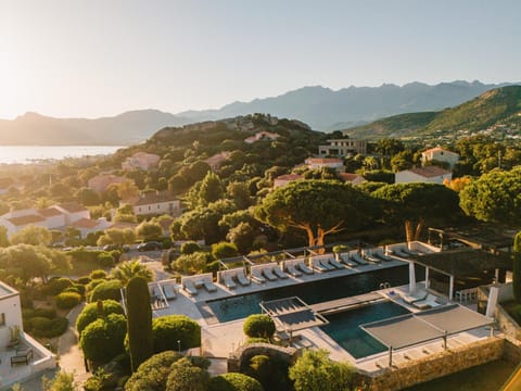 Bird's eye view, Swimming pool