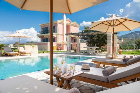 Property building, Pool view, Swimming pool, sunbed