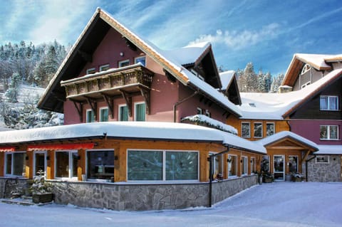 Property building, Day, Natural landscape, Winter, Mountain view