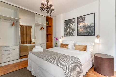 Bed, Decorative detail, Bedroom, microwave, air conditioner