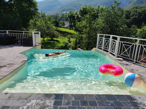 Natural landscape, Mountain view, Pool view, Swimming pool