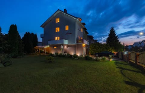 Property building, Garden, Sunset