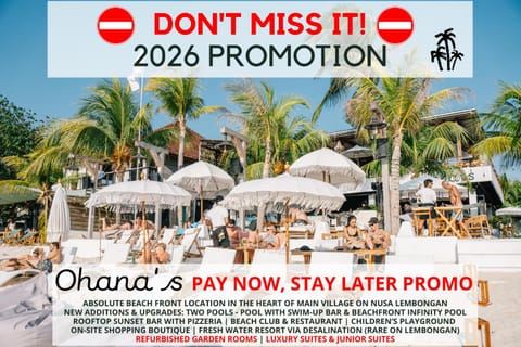 Ohana's Beachfront Resort & Beach Club Resort in Nusapenida