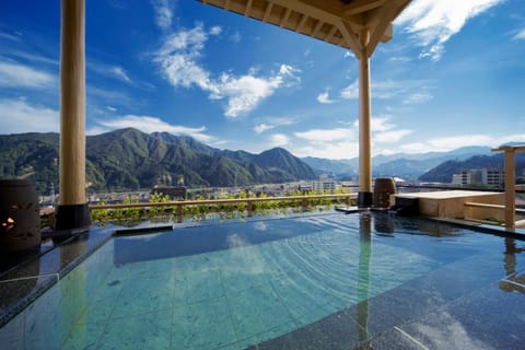 Spring, Summer, Hot Spring Bath, Autumn, Mountain view, Open Air Bath