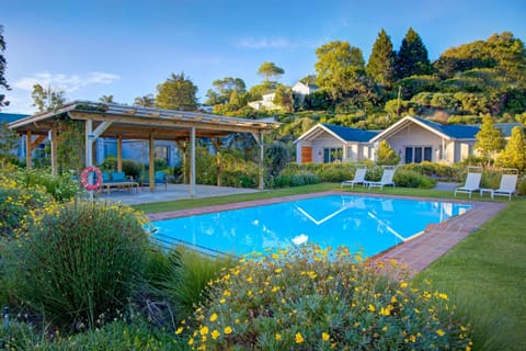 Natural landscape, Garden, Garden view, Swimming pool