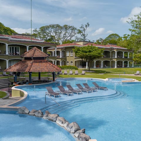 Property building, Pool view, Swimming pool