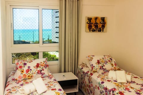 Bed, Sea view