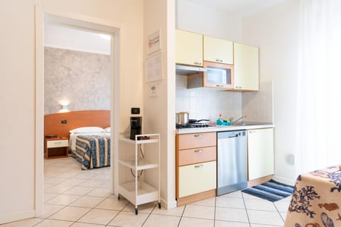Kitchen or kitchenette, Living room, Dining area