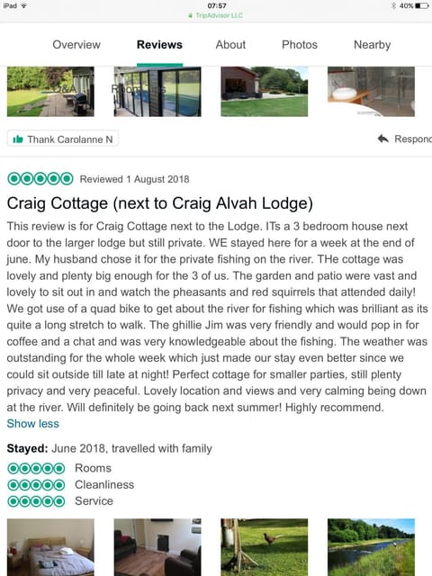 Craig Cottage House in Scotland