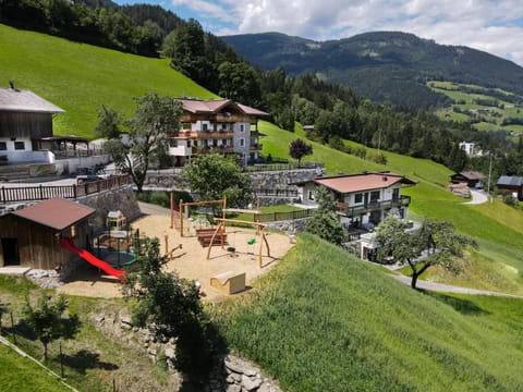 Bird's eye view, Children play ground, Mountain view