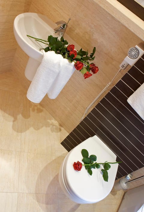 Toilet, Bathroom, towels