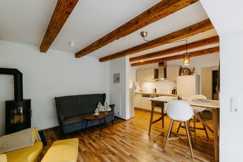 Living room, kitchen