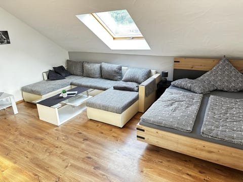 Bed, Living room, Photo of the whole room, Seating area, Bedroom