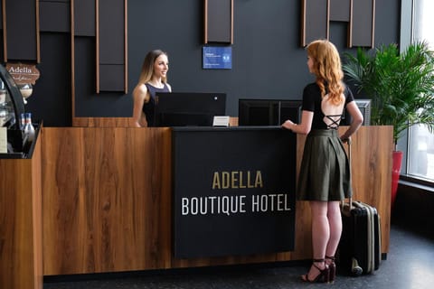 People, Property logo or sign, Lobby or reception