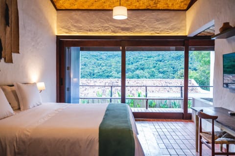Natural landscape, Balcony/Terrace, Photo of the whole room, Bedroom