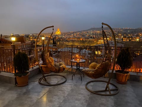 Night, View (from property/room), Balcony/Terrace, City view