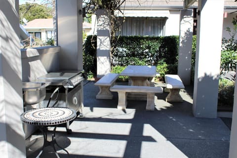 Patio, BBQ facilities, Seating area