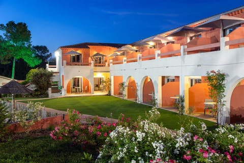 Property building, Night, Garden view