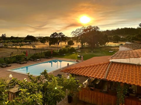 Swimming pool, Sunset