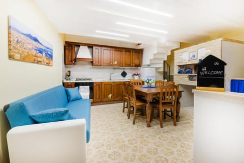Living room, kitchen
