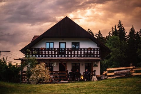 Property building, Garden, Sunset