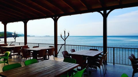 Restaurant/places to eat, Day, Natural landscape, Lake view, Sea view