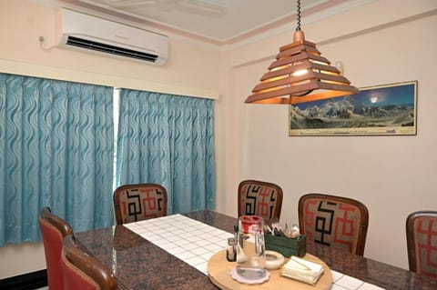 Dining area, air conditioner