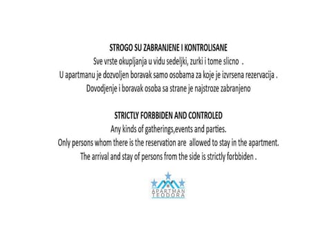 Apartment Teodora Apartment in Belgrade