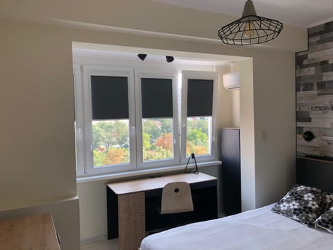 Photo of the whole room, Mountain view