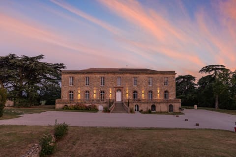 Property building, Facade/entrance, Sunset