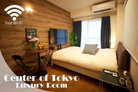 Bed, Photo of the whole room, Bedroom, air conditioner