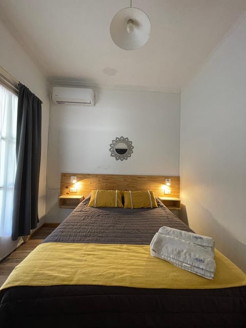 Bed, air conditioner