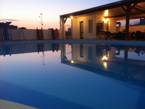 Swimming pool, Sunset