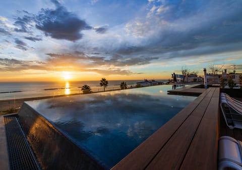 Sea view, Swimming pool, Sunset