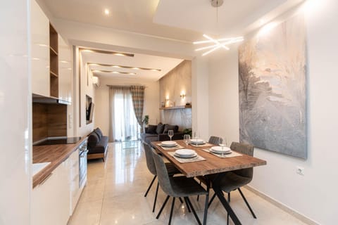 Kitchen or kitchenette, Living room, Dining area, air conditioner