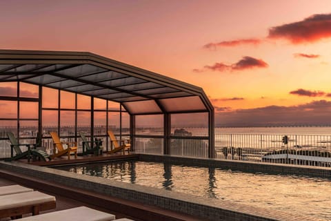 River view, Swimming pool, Sunset
