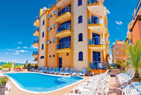 Facade/entrance, Pool view, Sea view