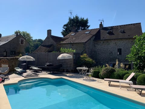 Property building, Pool view, Swimming pool, sunbed