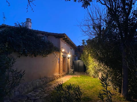Property building, Night, Garden view