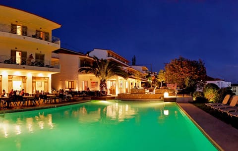 Night, Swimming pool, Swimming pool